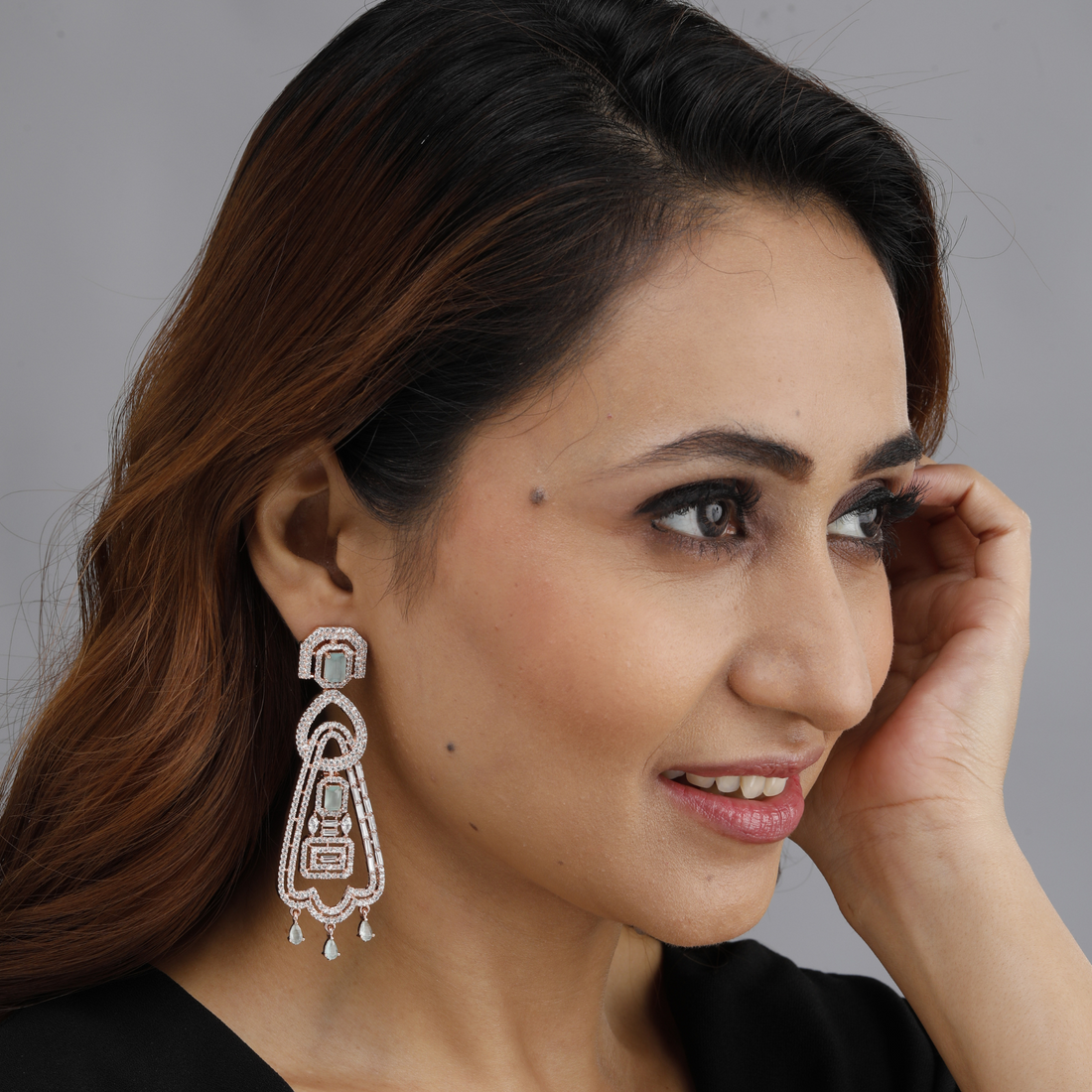 Aquamarine Chandelier Earrings