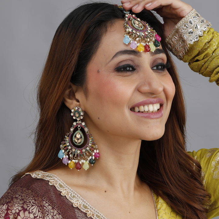 Celestial Earrings and Tika Set