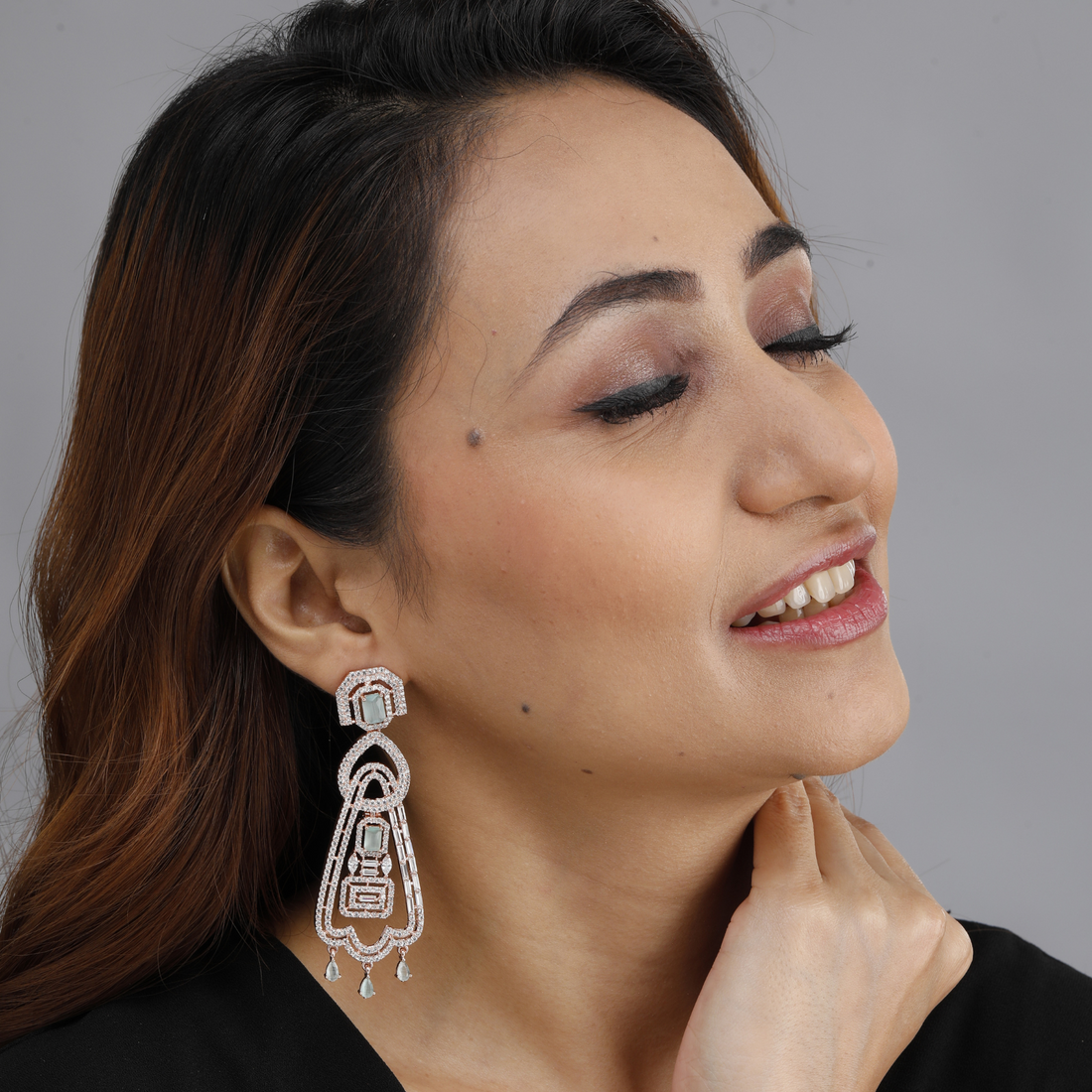 Aquamarine Chandelier Earrings