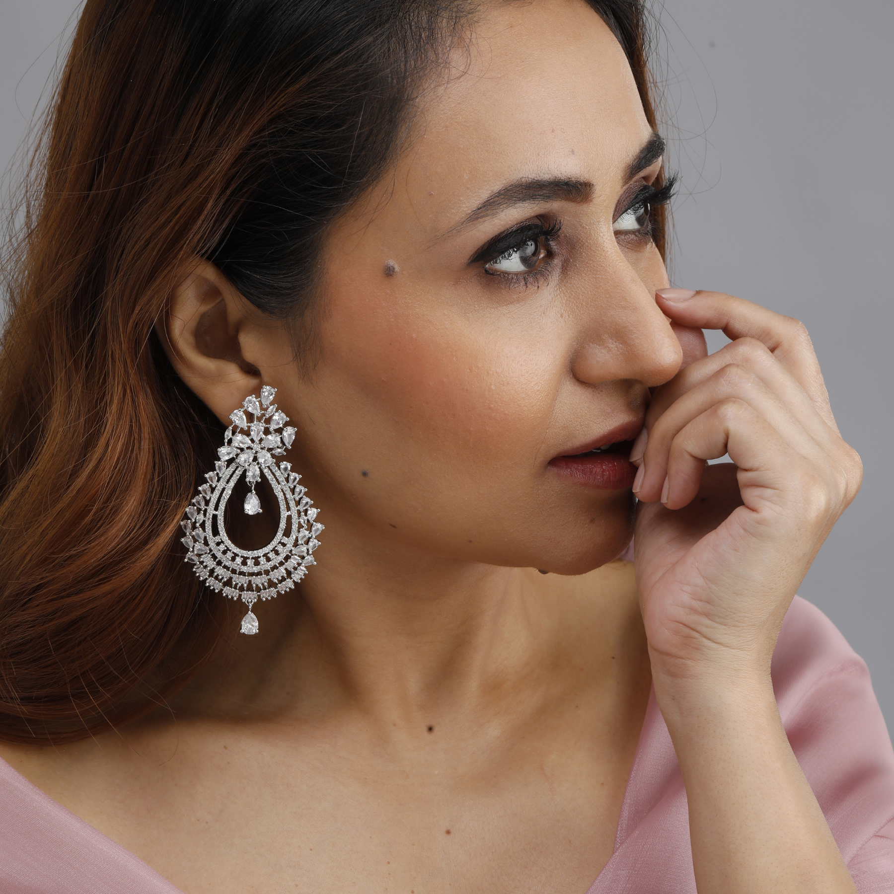 Regal Allure Statement Earrings