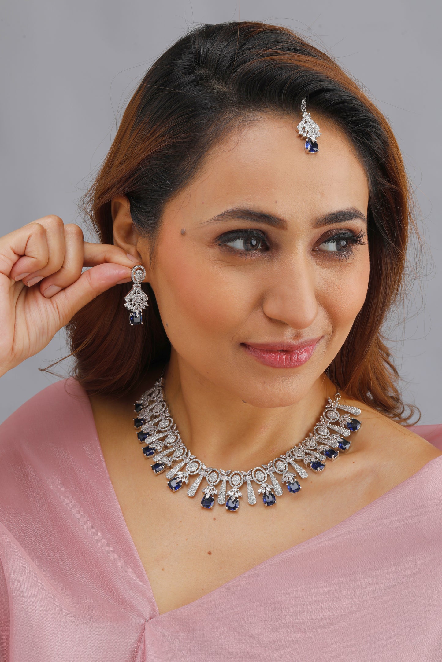 Blue Bling Elegant Set