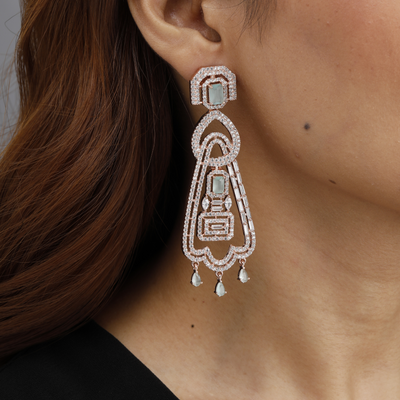 Aquamarine Chandelier Earrings