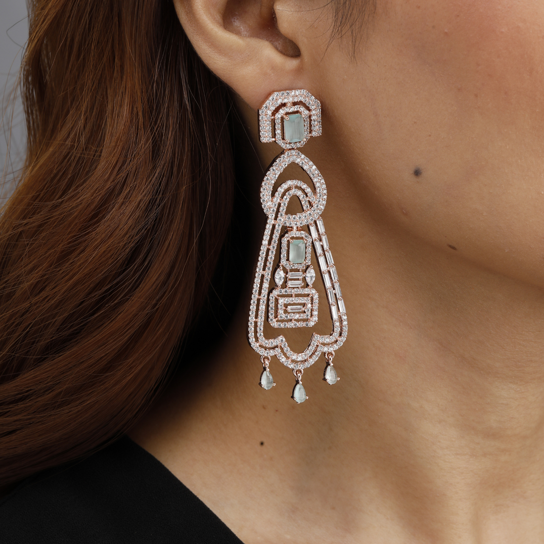 Aquamarine Chandelier Earrings