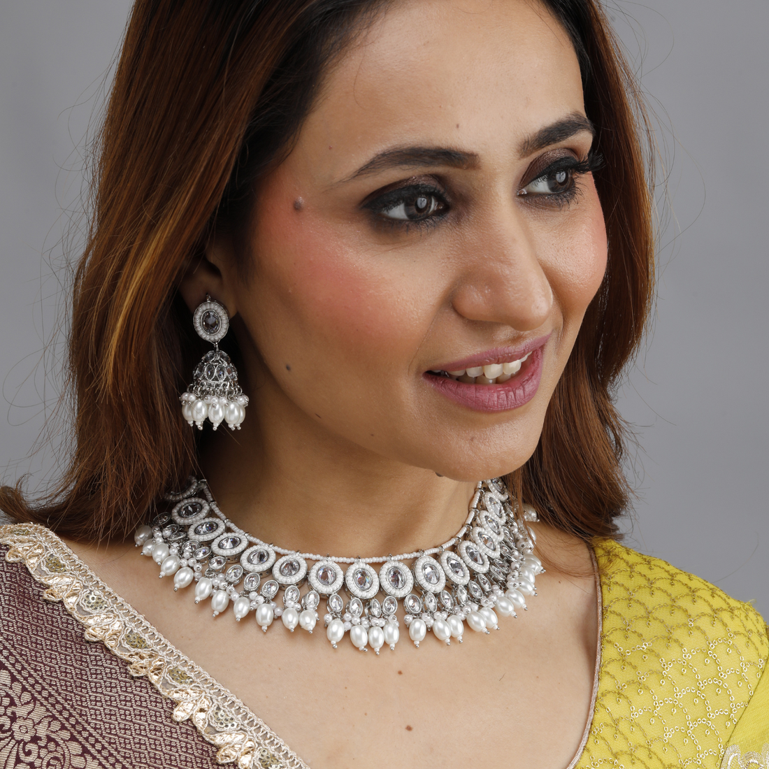 Noor Kundan Pearl Necklace