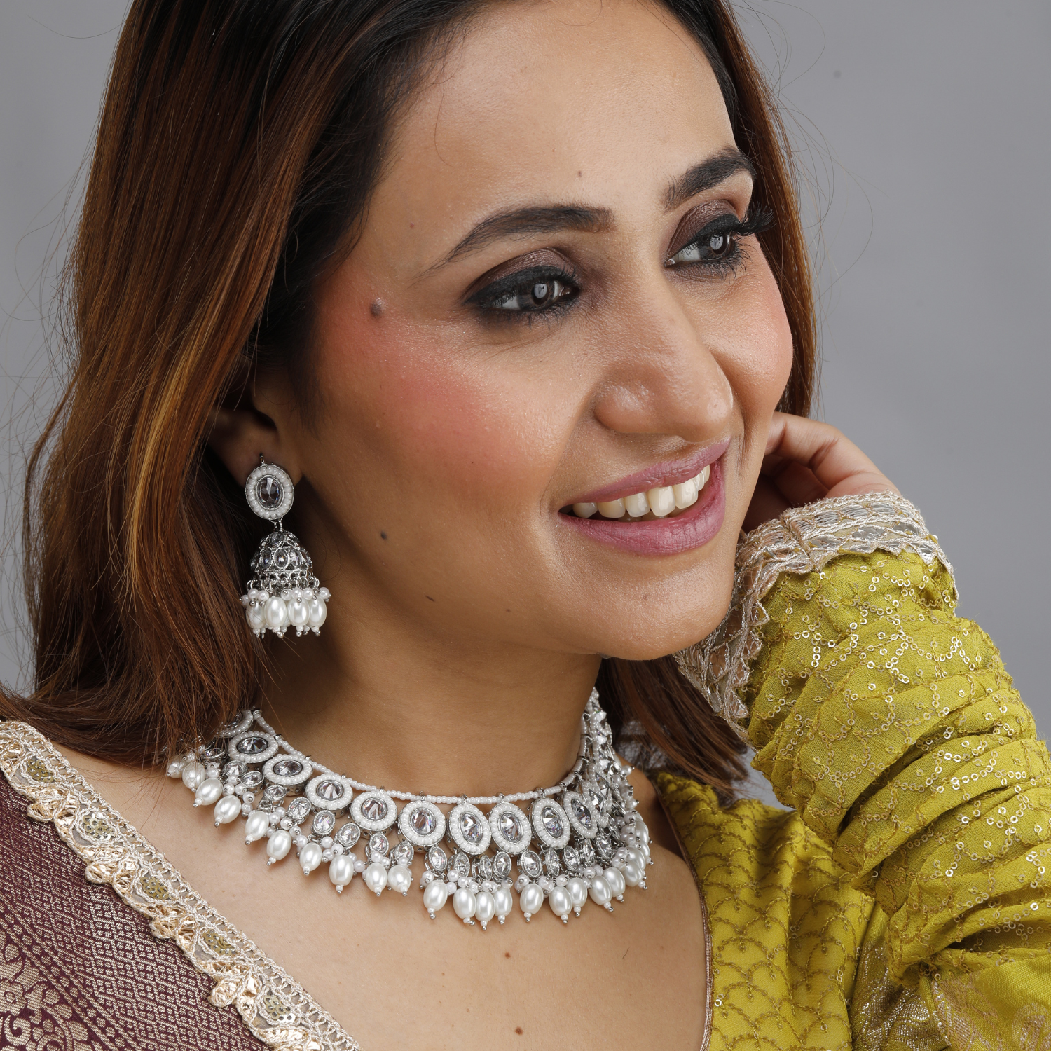 Noor Kundan Pearl Necklace