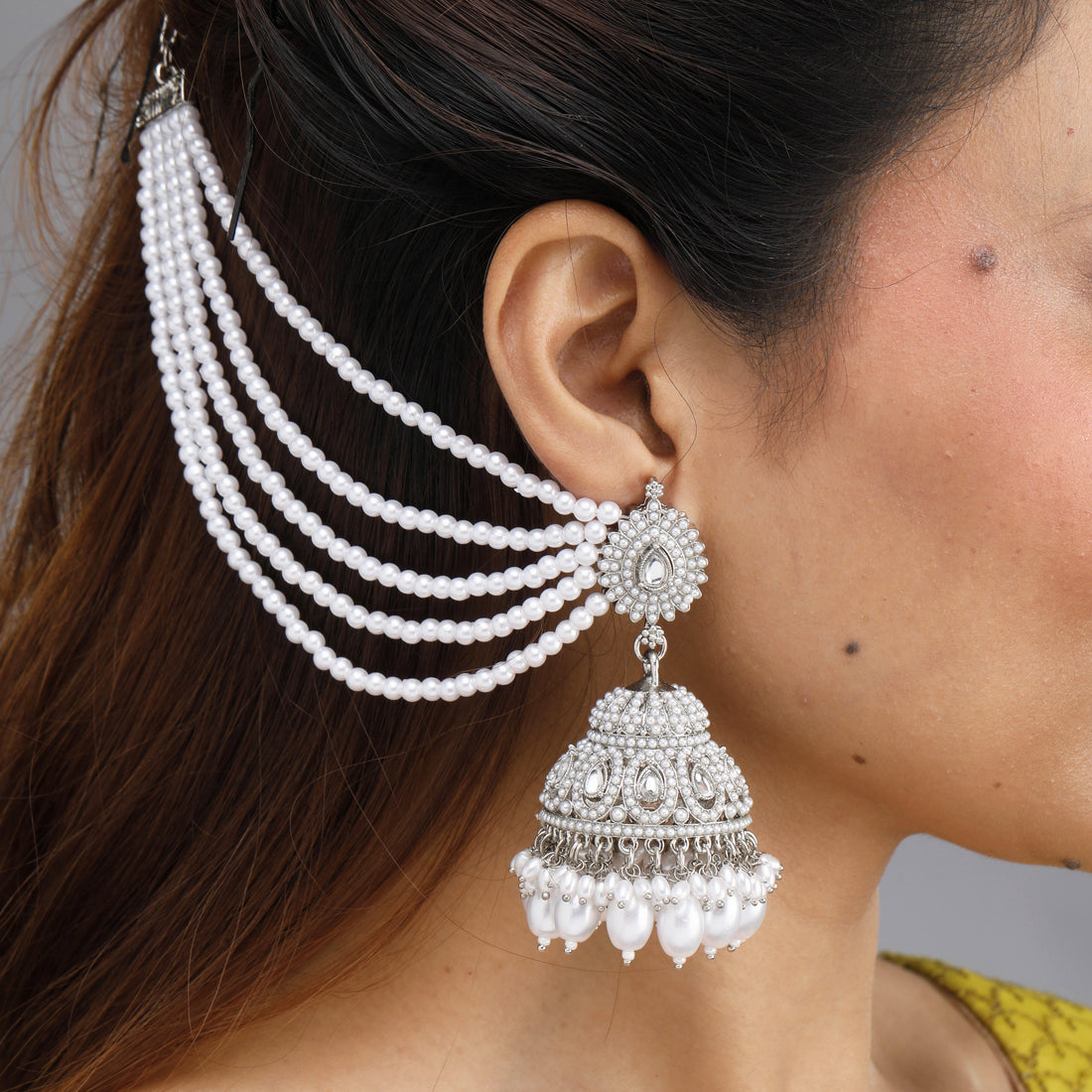 Hera Pearl Earring With Sahare