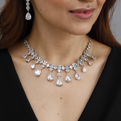 Crystal Teardrop Necklace