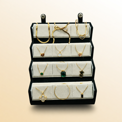 Premium 4-Layer Necklace Display Box