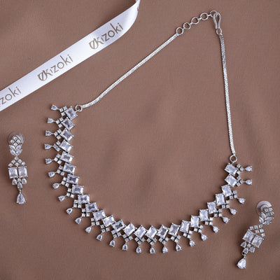 Prismatic Cascade Necklace Set