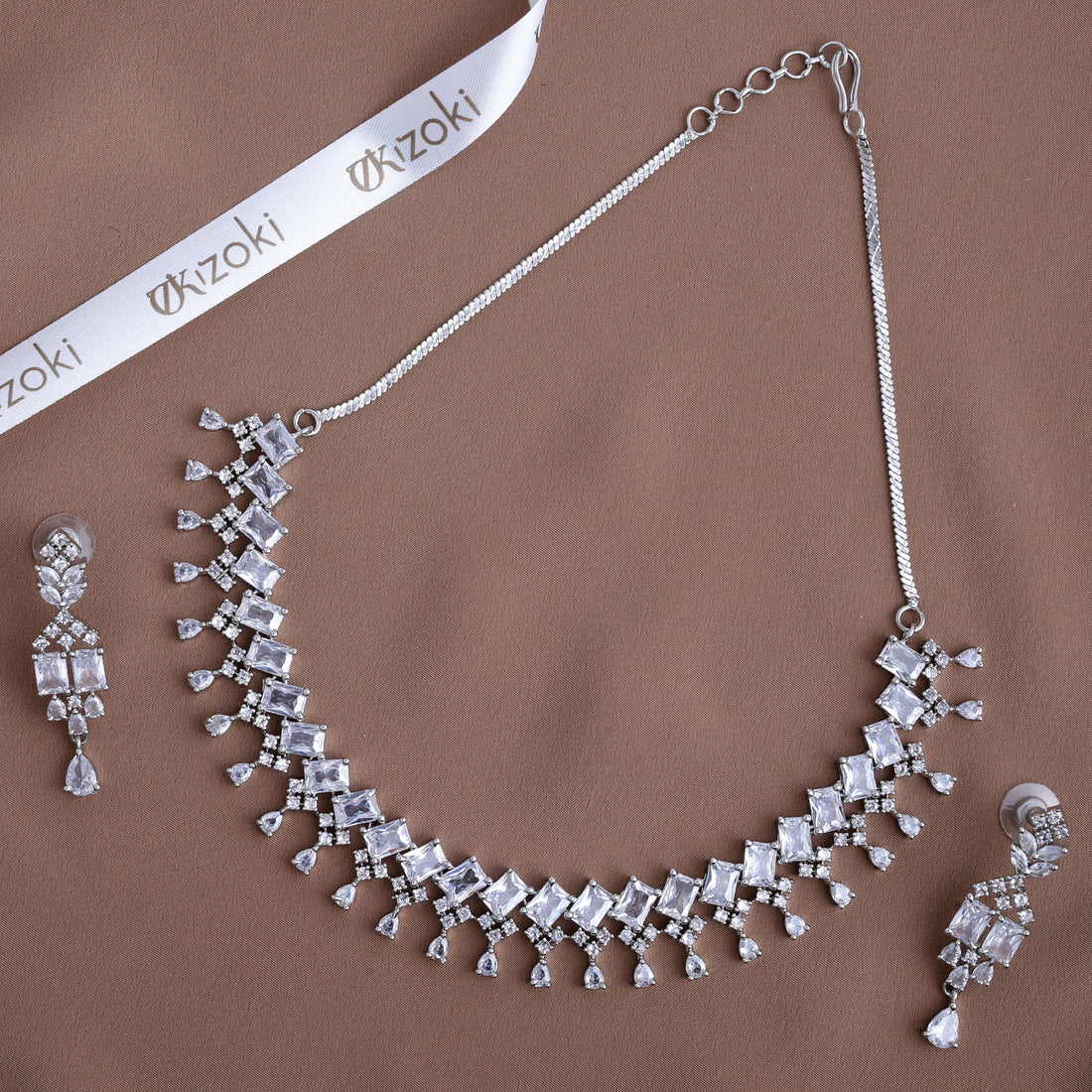 Prismatic Cascade Necklace Set