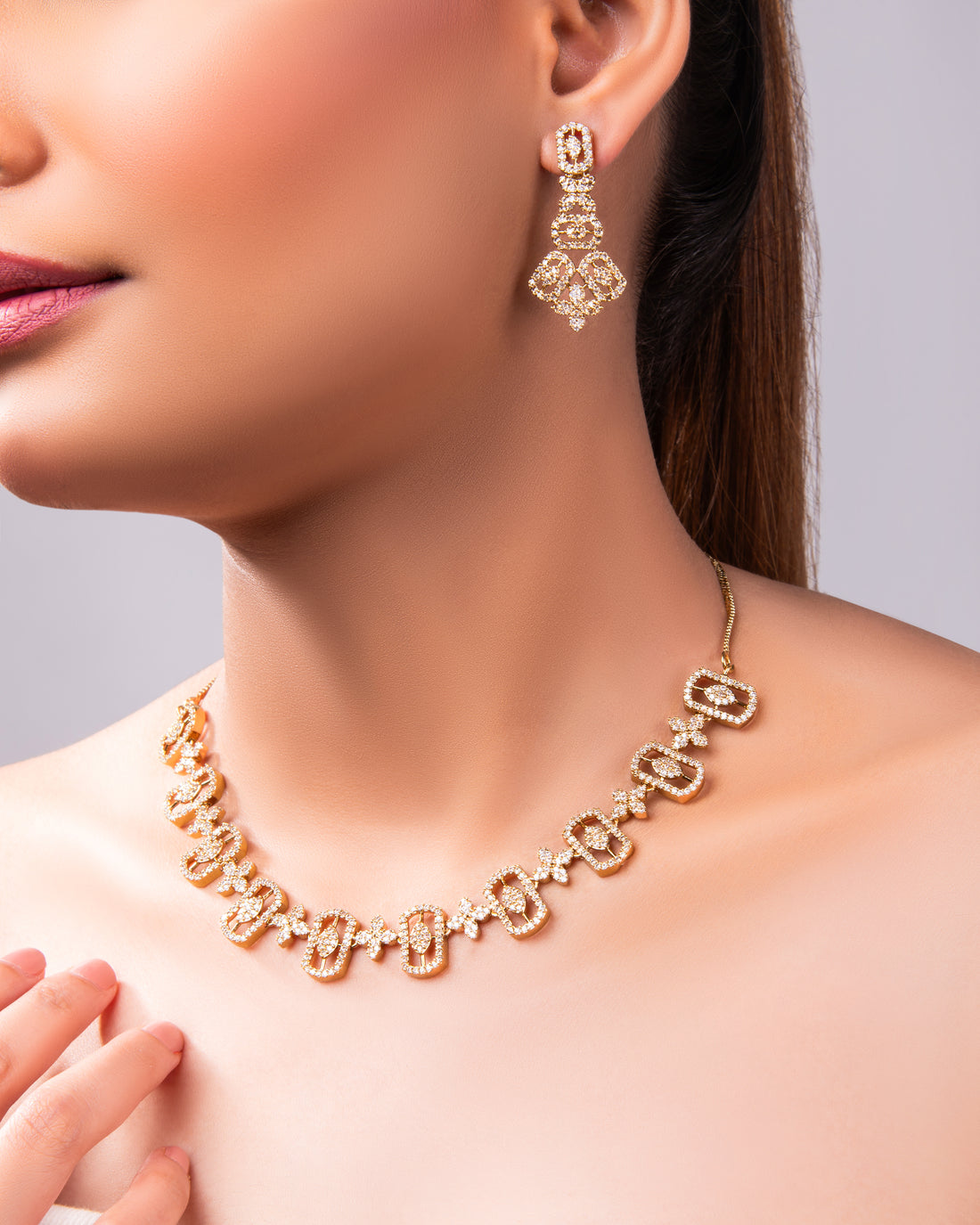 Anjani Cubic Zirconia Set