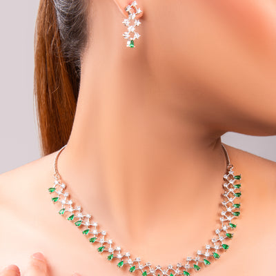 Naira Emerald Cubic Zirconia Set