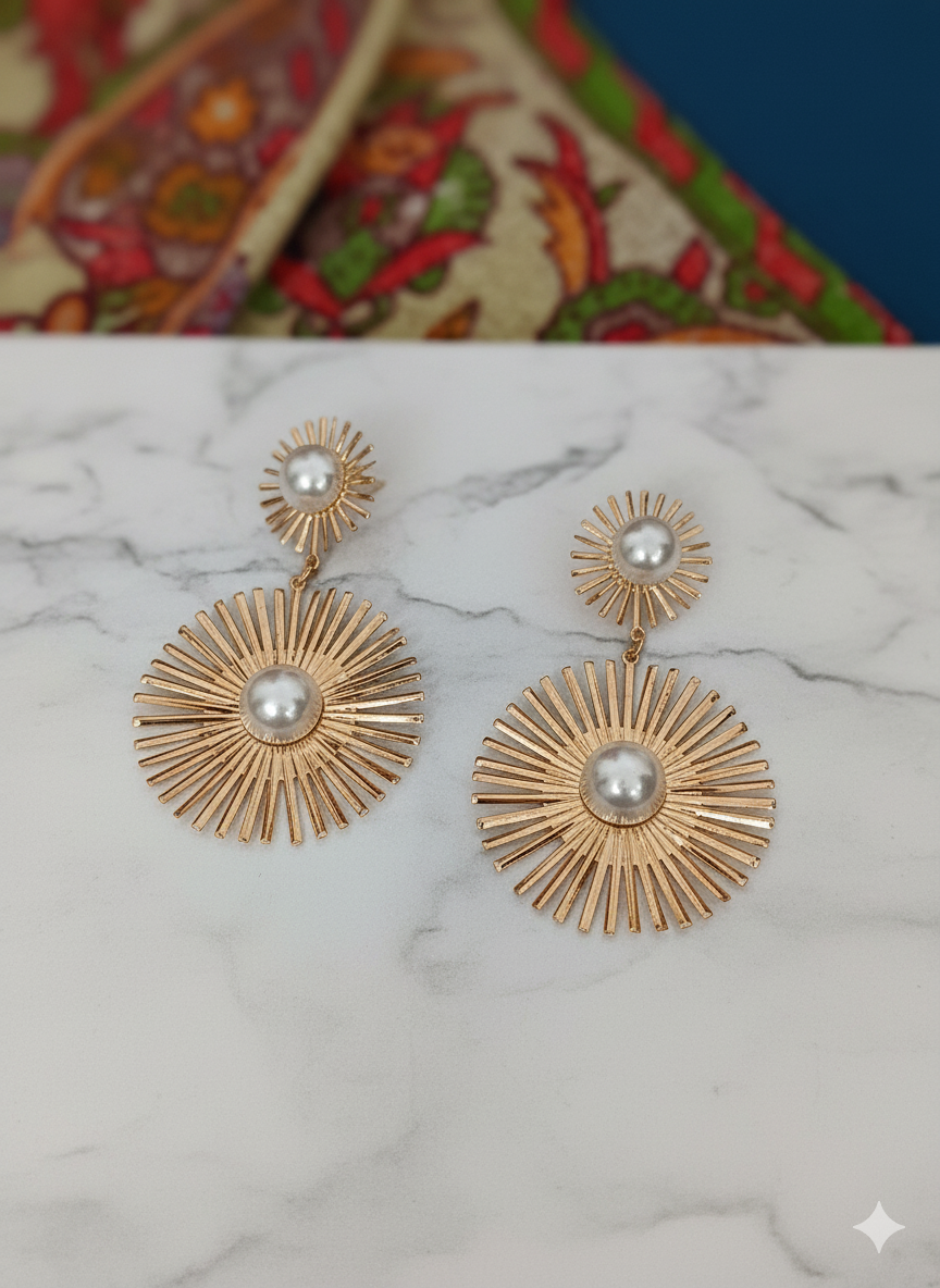 Floral Korean Earrings