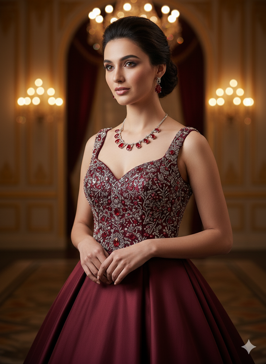 Nia Red AD Necklace