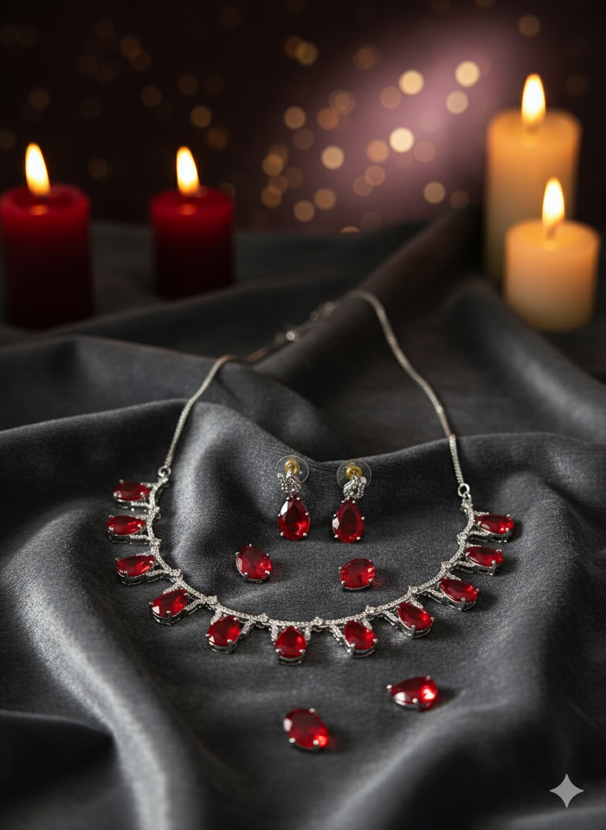 Nia Red AD Necklace