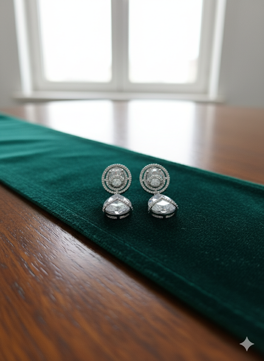 Short AD Drop Earrings