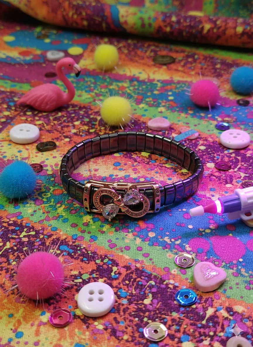 Kesha Black Magnetic Bracelet