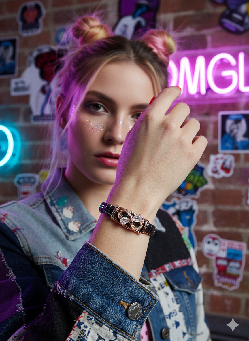 Kesha Black Magnetic Bracelet