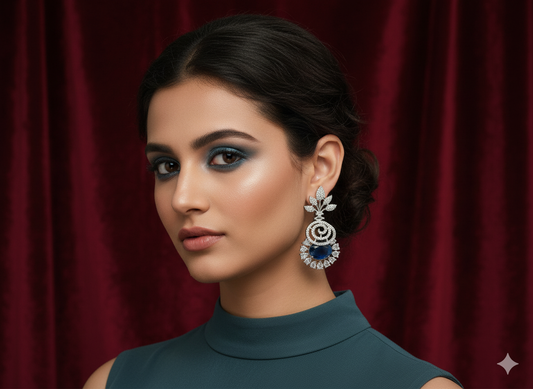 Sapphire AD Cocktail Earrings