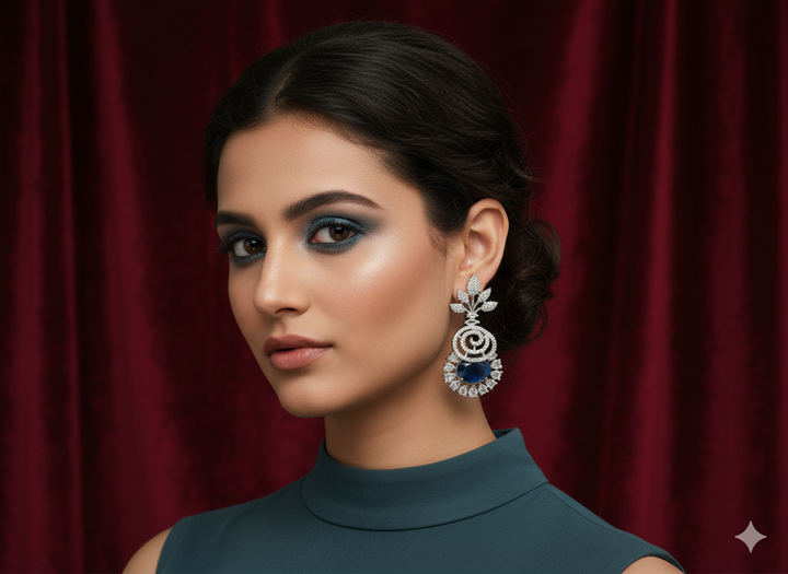 Sapphire AD Cocktail Earrings