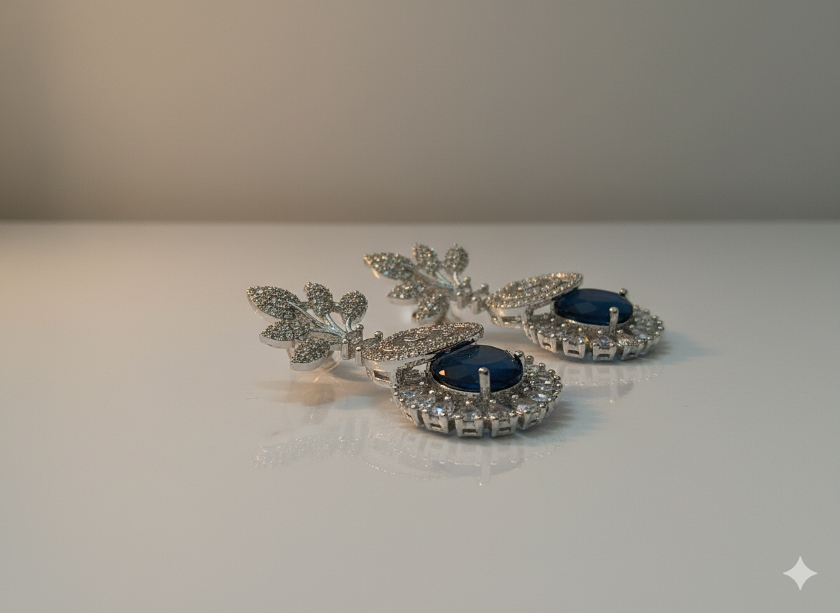 Sapphire AD Cocktail Earrings