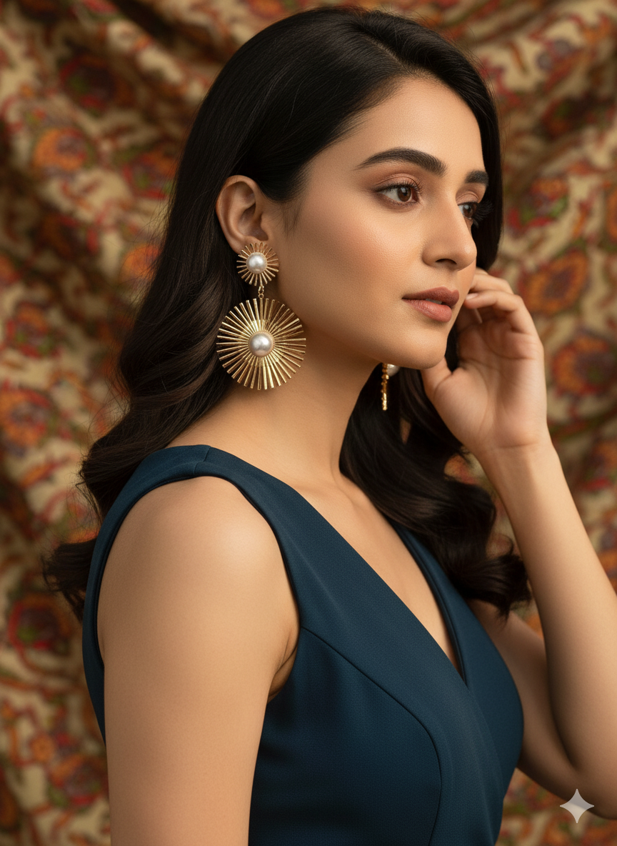 Floral Korean Earrings