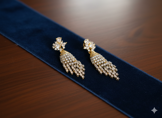 Gold Laced Danglers