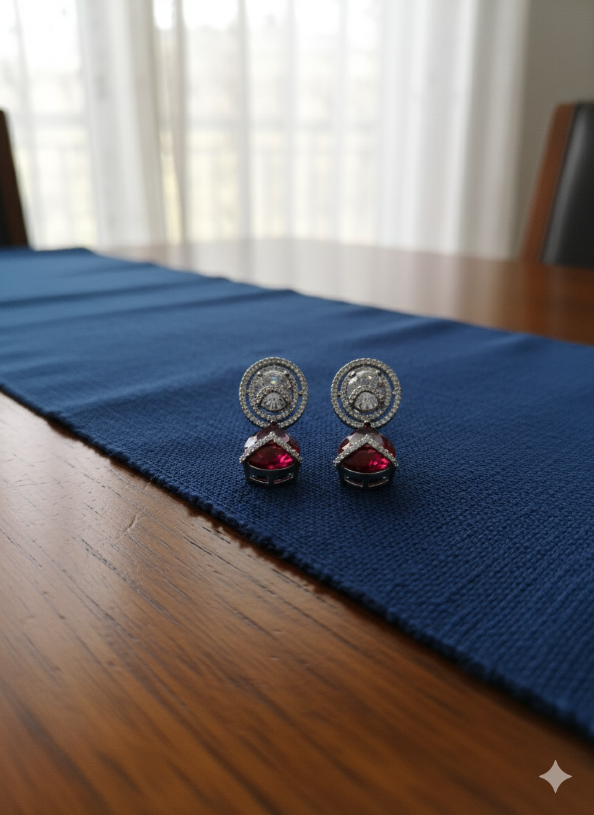 Short AD Drop Earrings