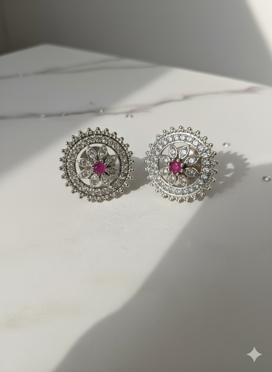 Aisha American Diamond Studs