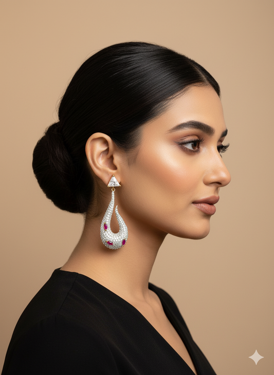 Pink AD Earrings
