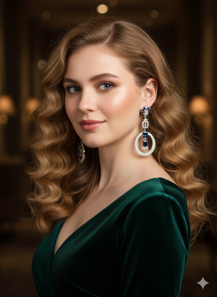 Olivia Oval AD Earrings