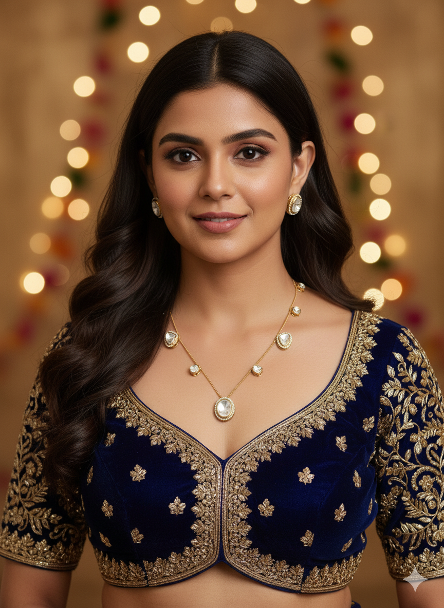 Maharani's Grace Gold Chain Hasli