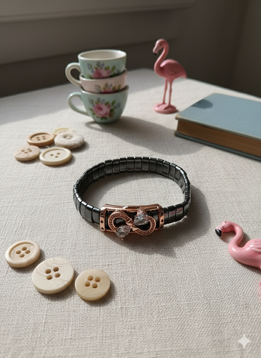 Kesha Black Magnetic Bracelet