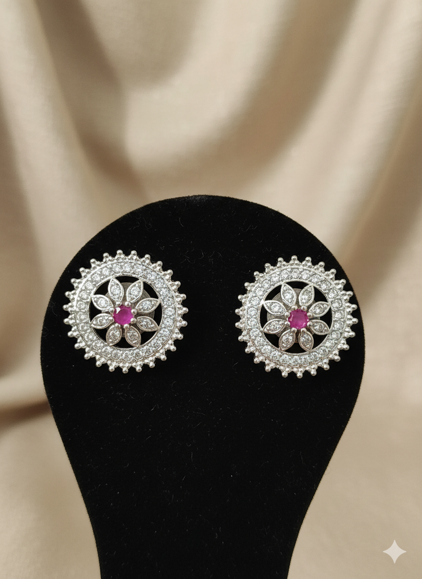 Aisha American Diamond Studs