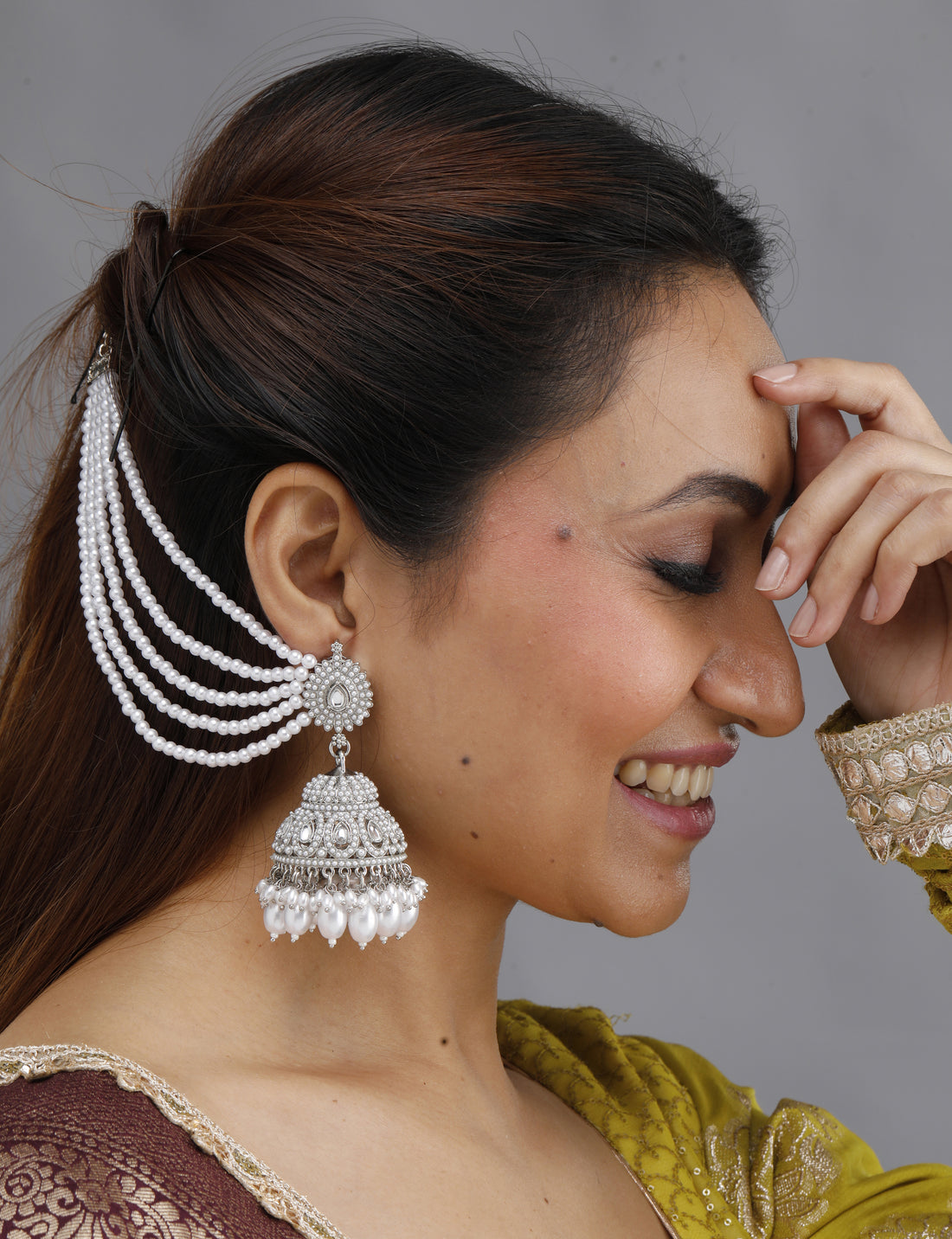 Hera Pearl Earring With Sahare