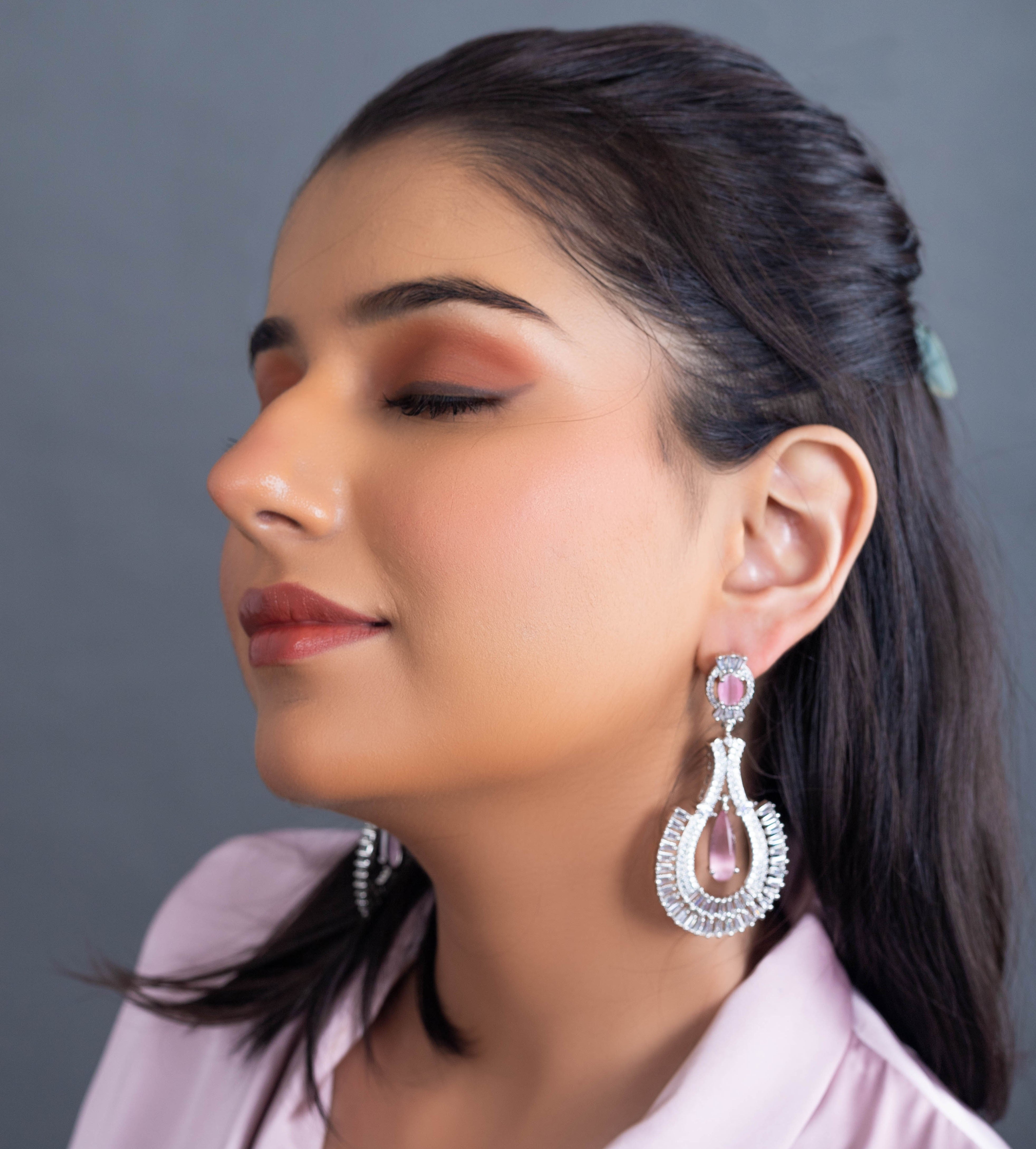 Pink Luxe Teardrop Earrings