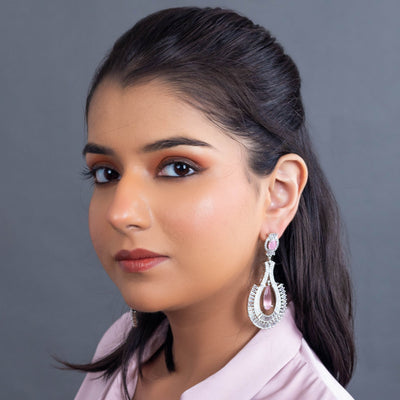 Pink Luxe Teardrop Earrings