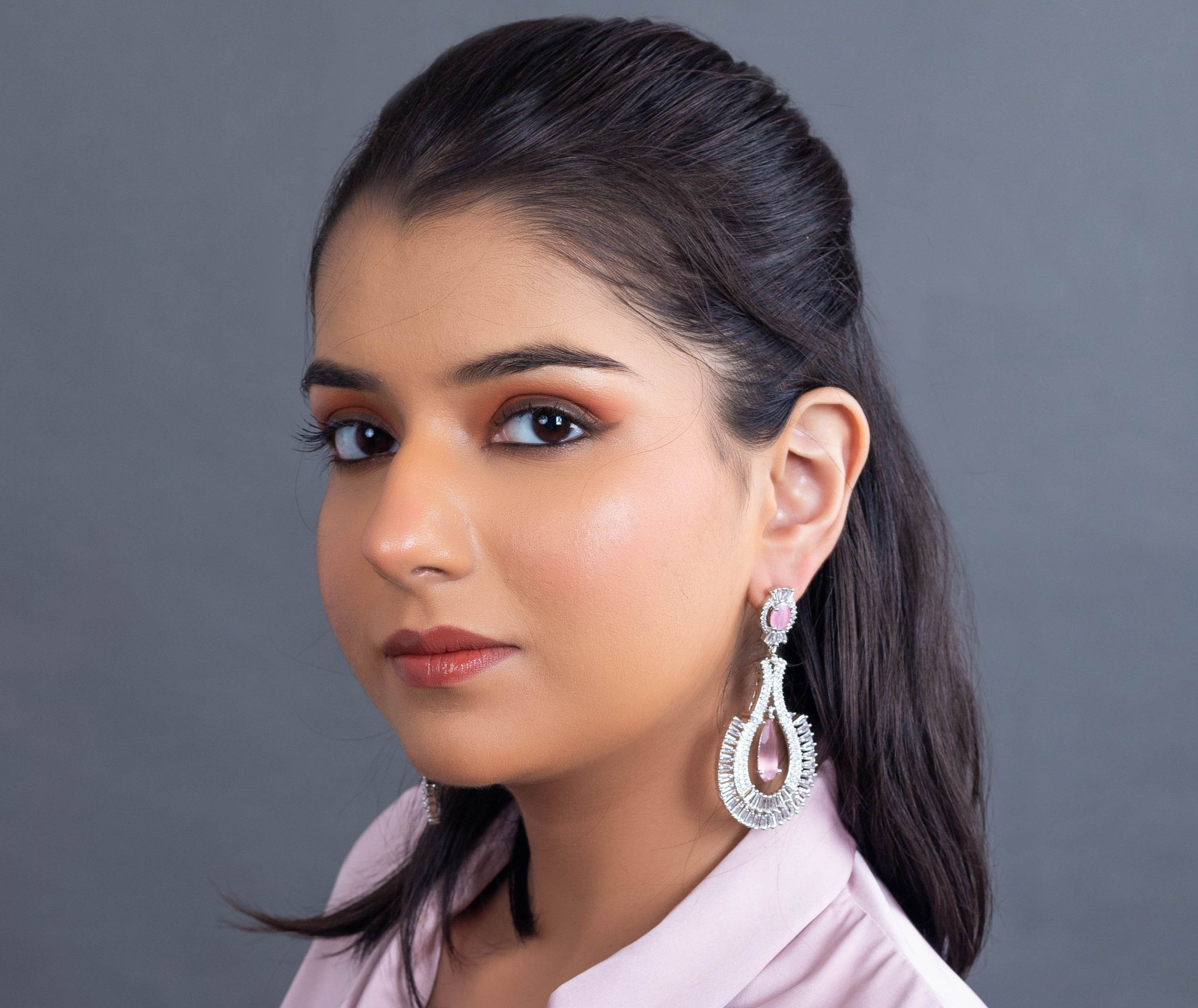 Pink Luxe Teardrop Earrings