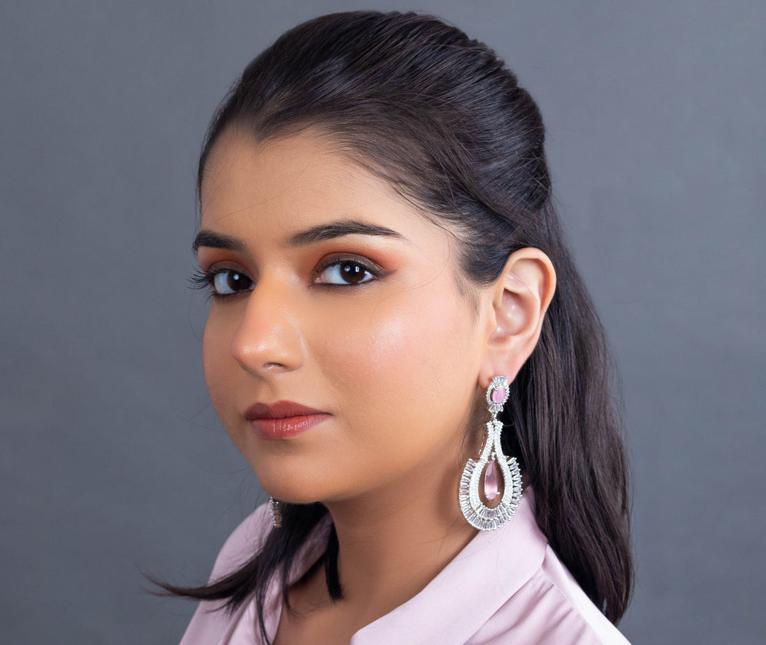 Pink Luxe Teardrop Earrings