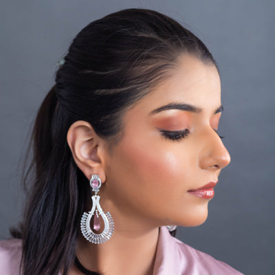Pink Luxe Teardrop Earrings