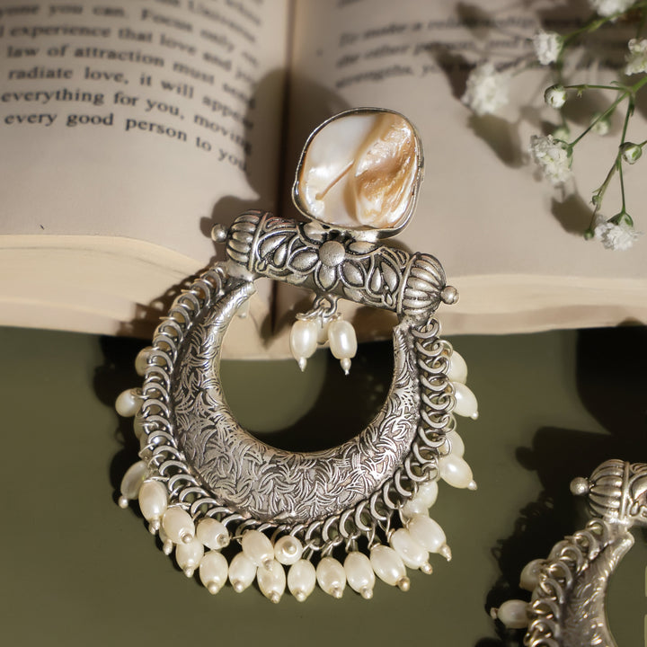 Manaswi Silver Chandbali