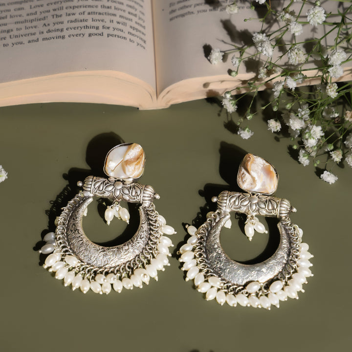 Manaswi Silver Chandbali