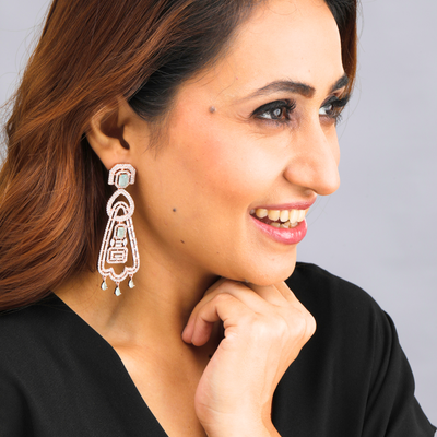 Aquamarine Chandelier Earrings