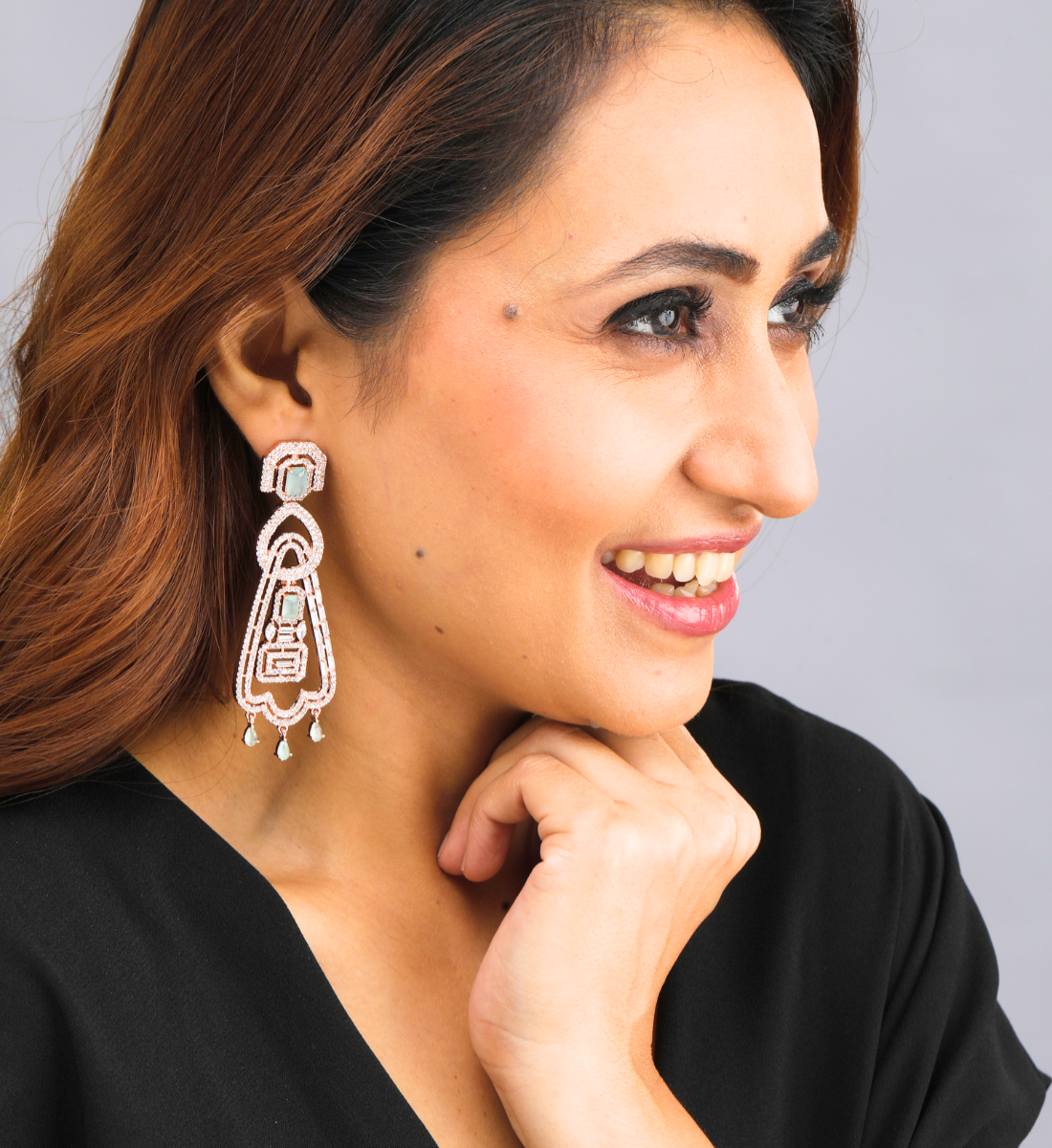 Aquamarine Chandelier Earrings