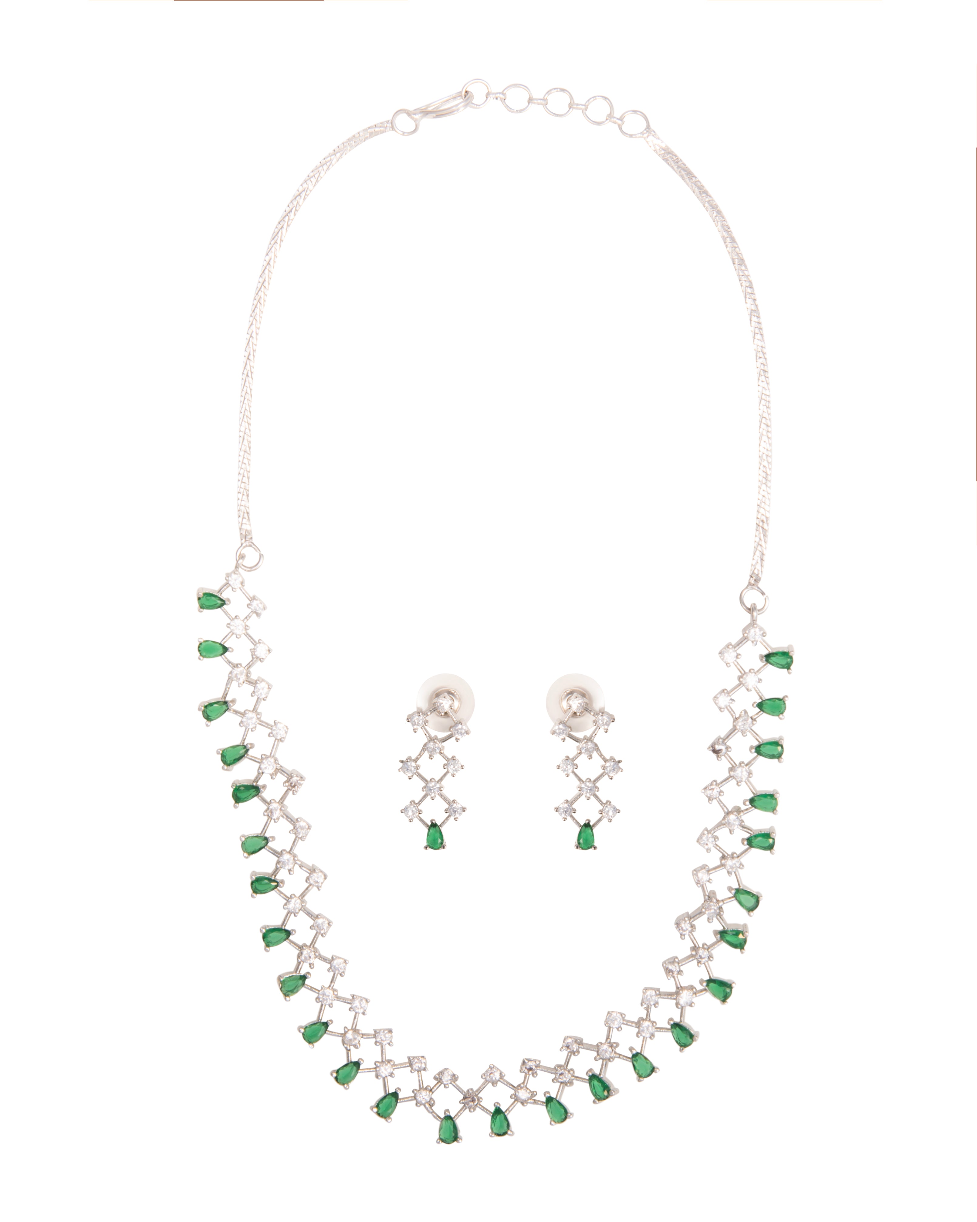 Naira Emerald Cubic Zirconia Set