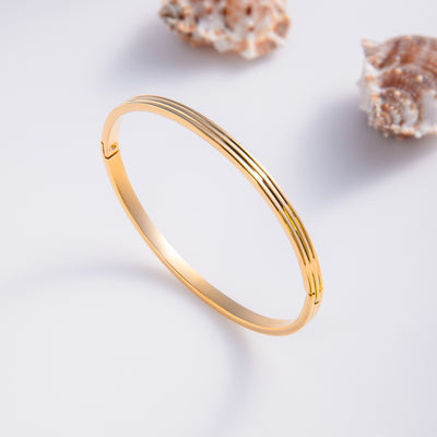 Striped Stackable Bangle Bracelet