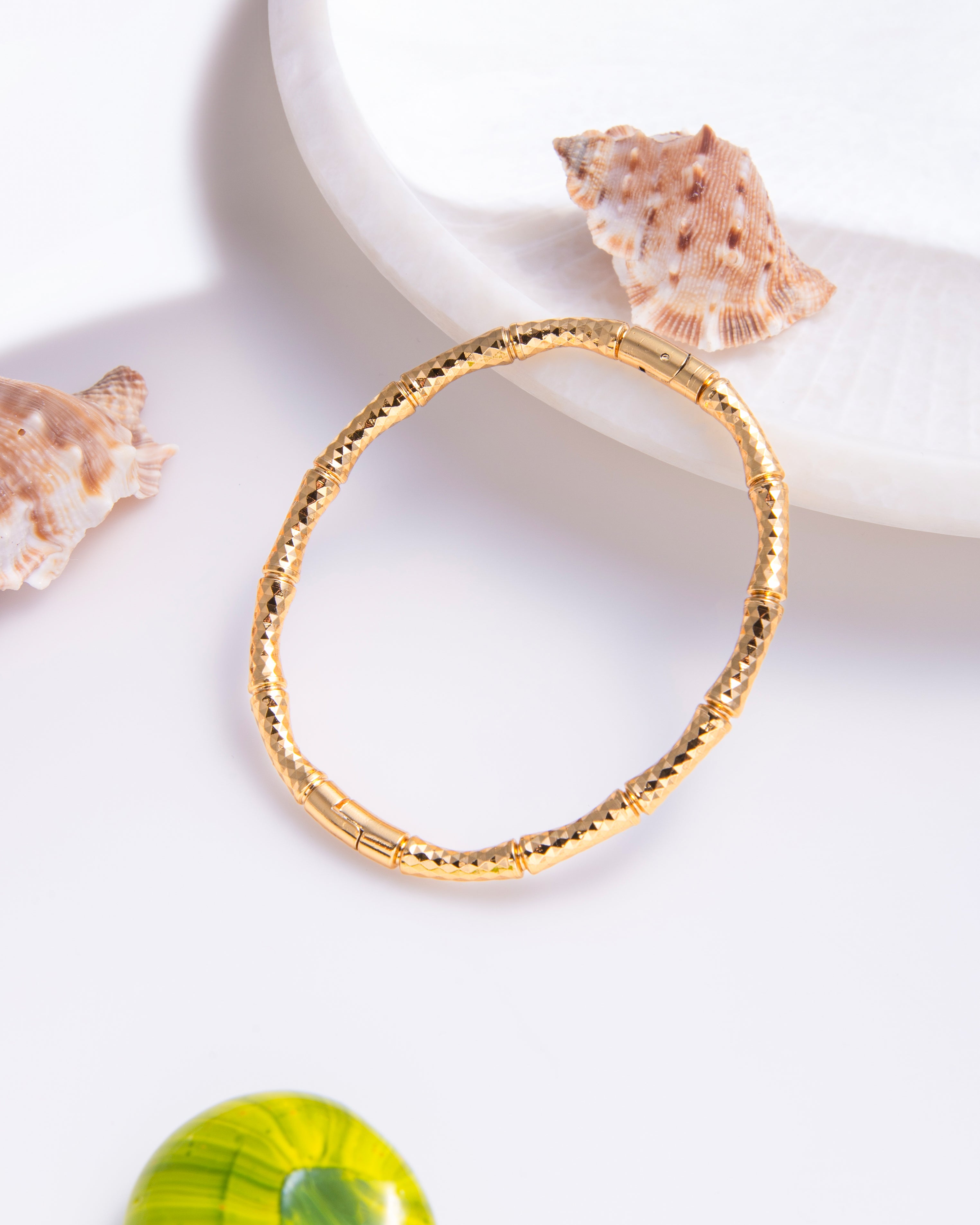 Textured Ramona Bangle Bracelet