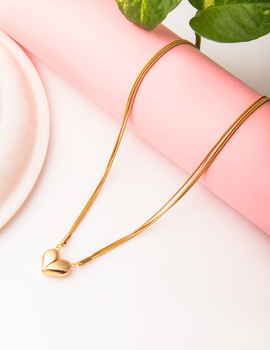 KIA MAGNETIC ANTI-TARNISH HEART CHAIN