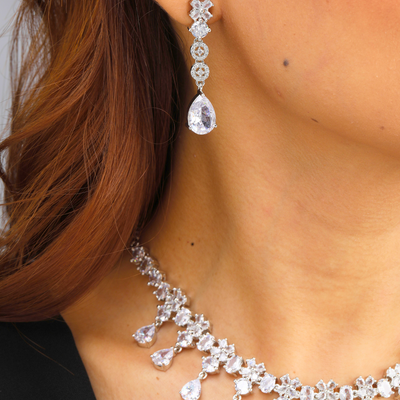 Crystal Teardrop Necklace