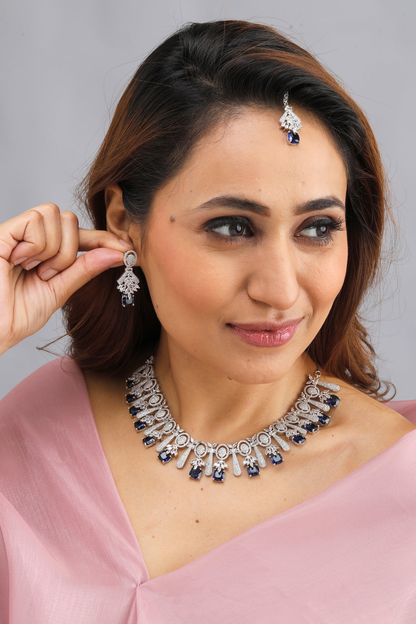 Blue Bling Elegant Set
